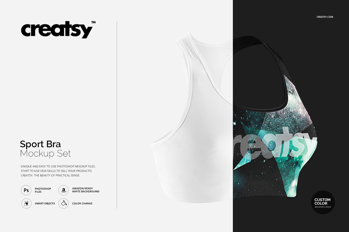 Download Sport Bra Mockup Set Creative Photoshop Templates Creative Market