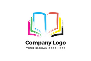 Download Color Book Logo Creative Illustrator Templates Creative Market