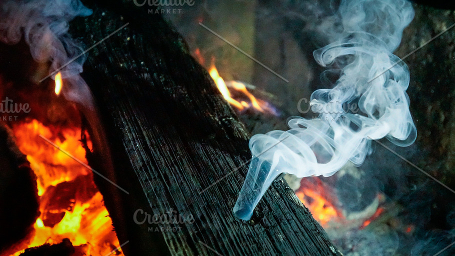 Burning wood smoke patterns stock photo containing wood and burning