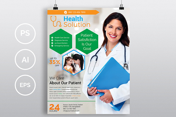 Download 10 Doctor Medical Flyers Bundle Creative Illustrator Templates Creative Market