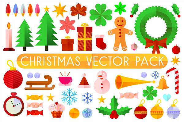 Download Christmas Vector Pack Pre Designed Vector Graphics Creative Market SVG Cut Files