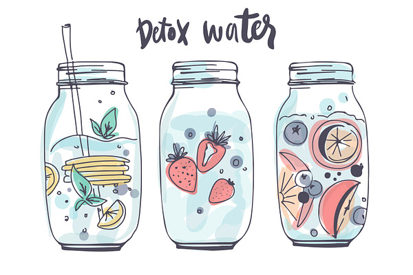 Detox water illustrations | Pre-Designed Vector Graphics ...