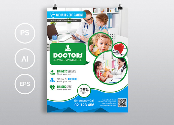 Download 10 Doctor Medical Flyers Bundle Creative Illustrator Templates Creative Market