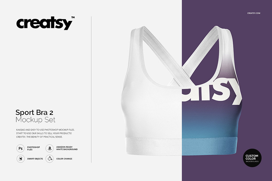 Download Sport Bra 3 Mockup Set | Creative Photoshop Templates ~ Creative Market