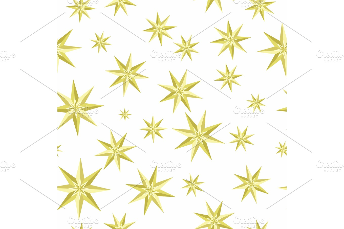 Eight-pointed stars Seamless Pattern Vector | Graphic Objects ...