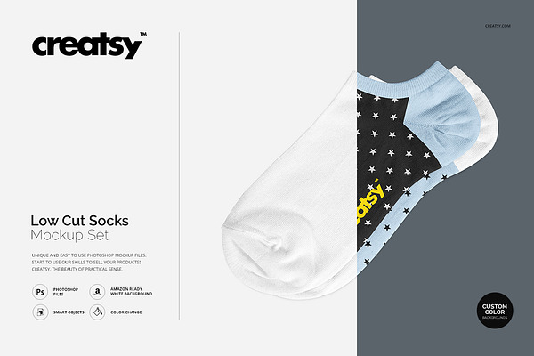 Download Low Cut Socks Mockup Set | Creative Photoshop Templates ...