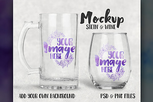 Download Pilsner Beer Glass Mockup Creative Photoshop Templates Creative Market PSD Mockup Templates