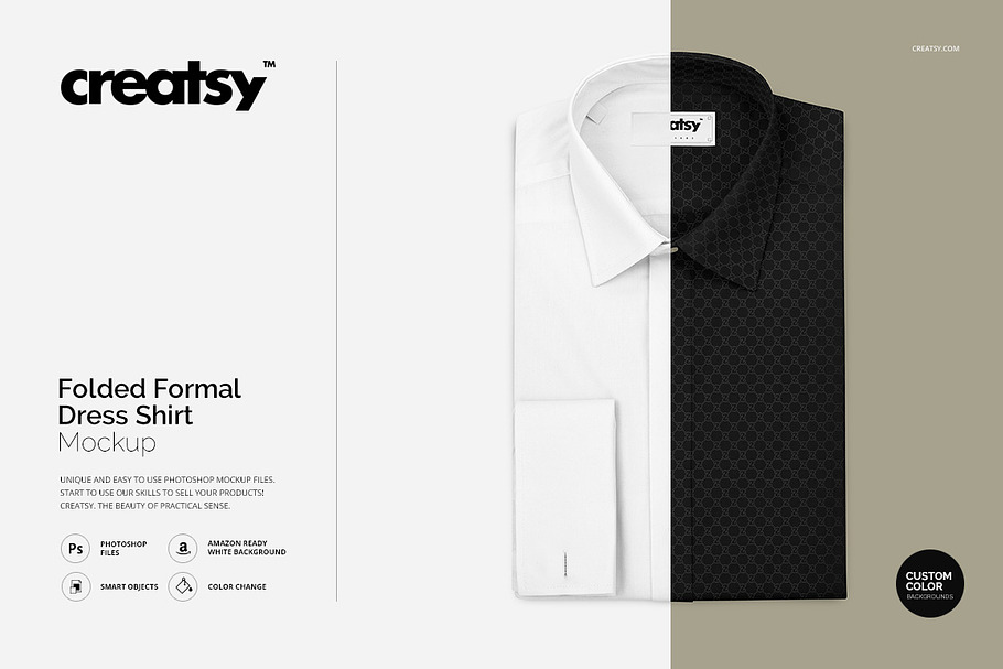 Download Folded Dress Shirt Mockup | Creative Photoshop Templates ...