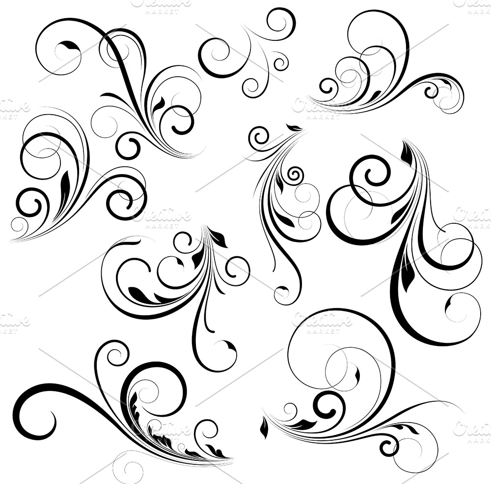 Vector Swirls | Pre-Designed Photoshop Graphics ~ Creative Market