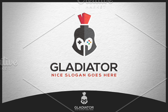 Gladiator Logo Creative Illustrator Templates Creative Market