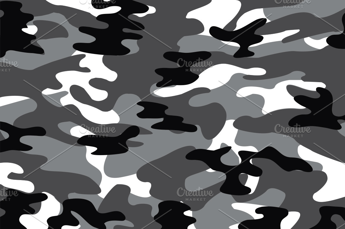 Grey Camoflage Pattern(Vector) Graphic Patterns Creative Market