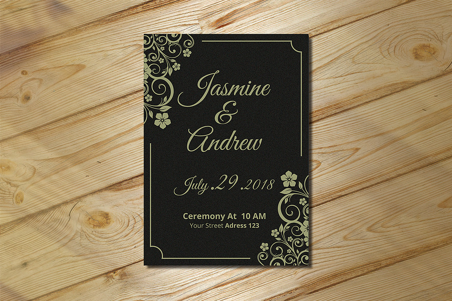 Wedding Invitation Creative Templates Creative Market