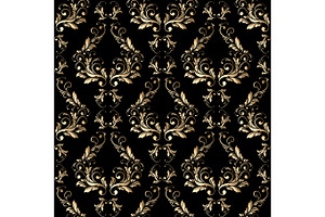 Damask Seamless Floral Pattern Royal Wallpaper Pre Designed Illustrator Graphics Creative Market