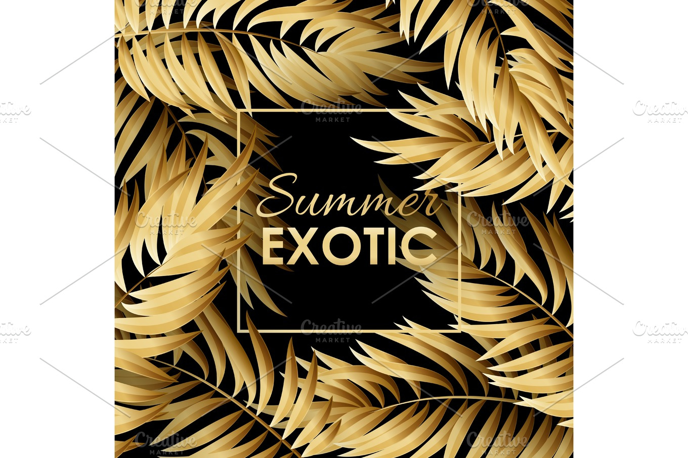 Palm leaves pattern | Pre-Designed Illustrator Graphics ~ Creative Market