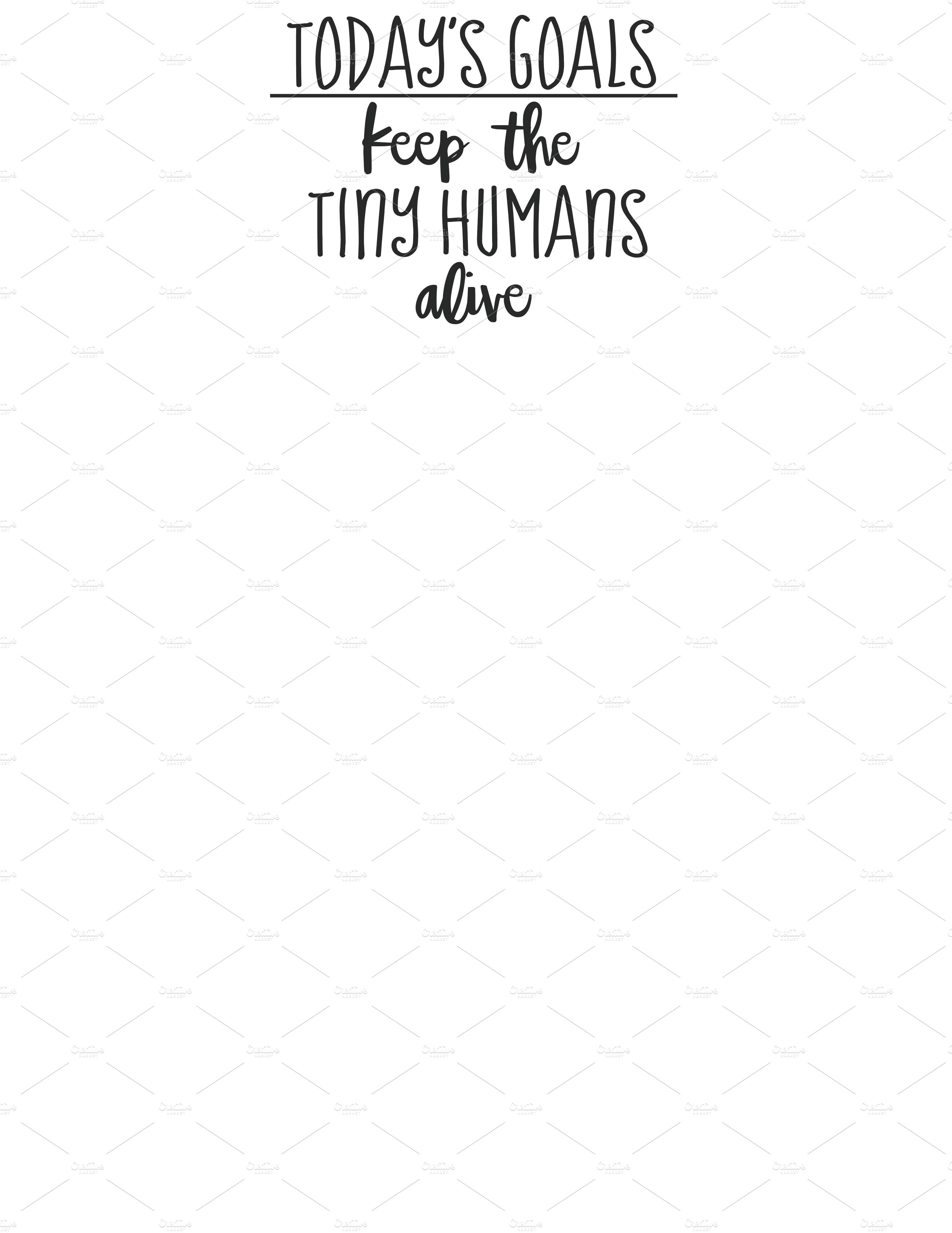 Download Today S Goals Keep The Tiny Humans Pre Designed Photoshop Graphics Creative Market