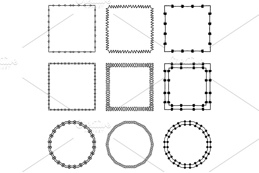 Hand Drawn Frames №8 