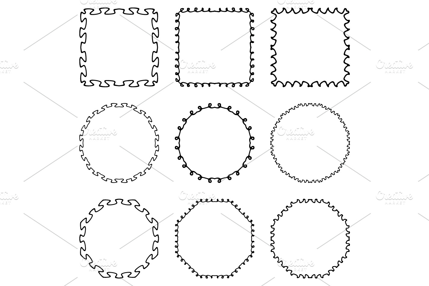 Hand drawn frames 8 | Graphic Objects ~ Creative Market