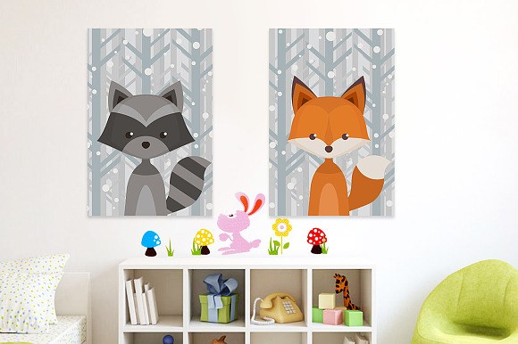 Download 3 Size Posters Mock Up Kids Room Creative Photoshop Templates Creative Market