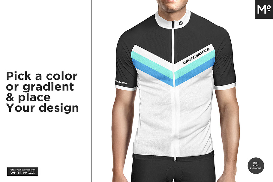 Download Bike Jersey Shortsleeve Mock-up | Creative Photoshop ...