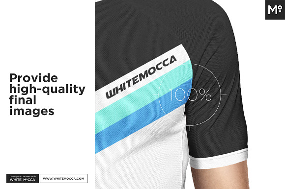 Bike Jersey Shortsleeve Mock Up Creative Photoshop Templates Creative Market