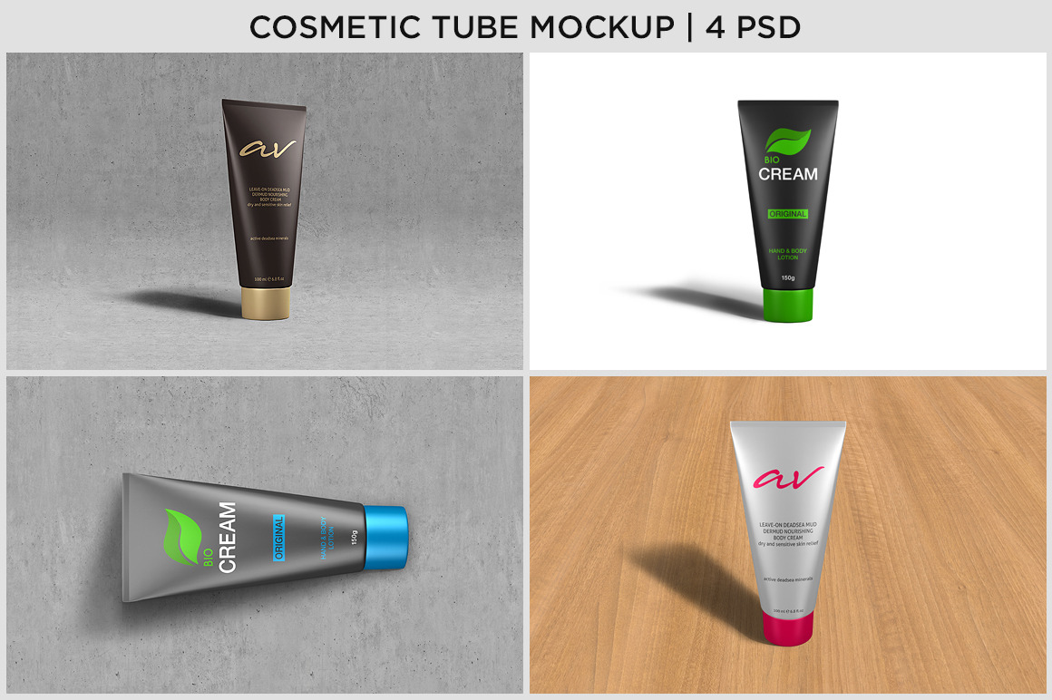 Download Cosmetic Tube Mockup | Creative Photoshop Templates ...