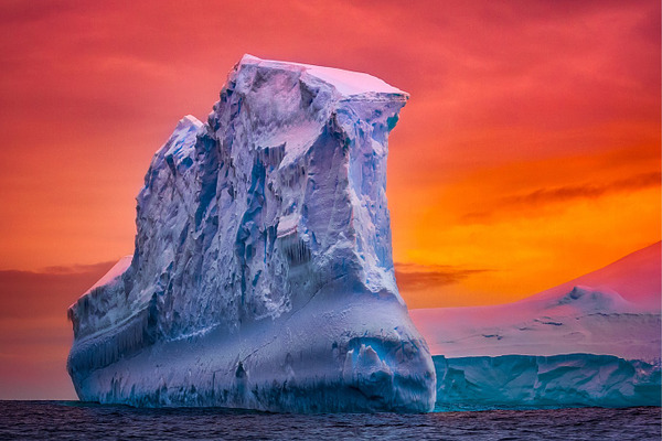 Antarctic iceberg in sunset | High-Quality Nature Stock Photos ...