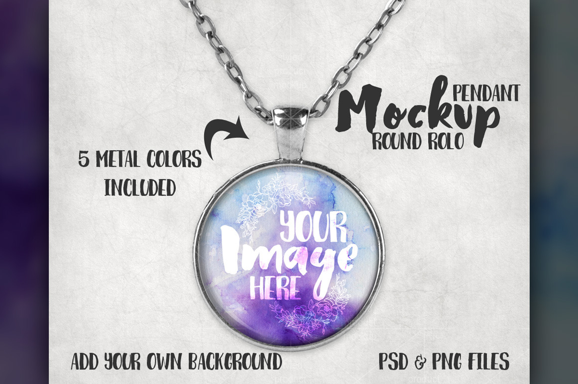 Download Round Tray Pendant Mockup Creative Photoshop Templates Creative Market