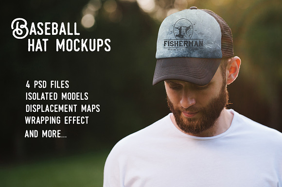 Baseball Hat Mock Up Creative Photoshop Templates Creative Market