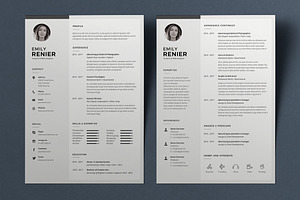 Resume John Q | Creative InDesign Templates ~ Creative Market