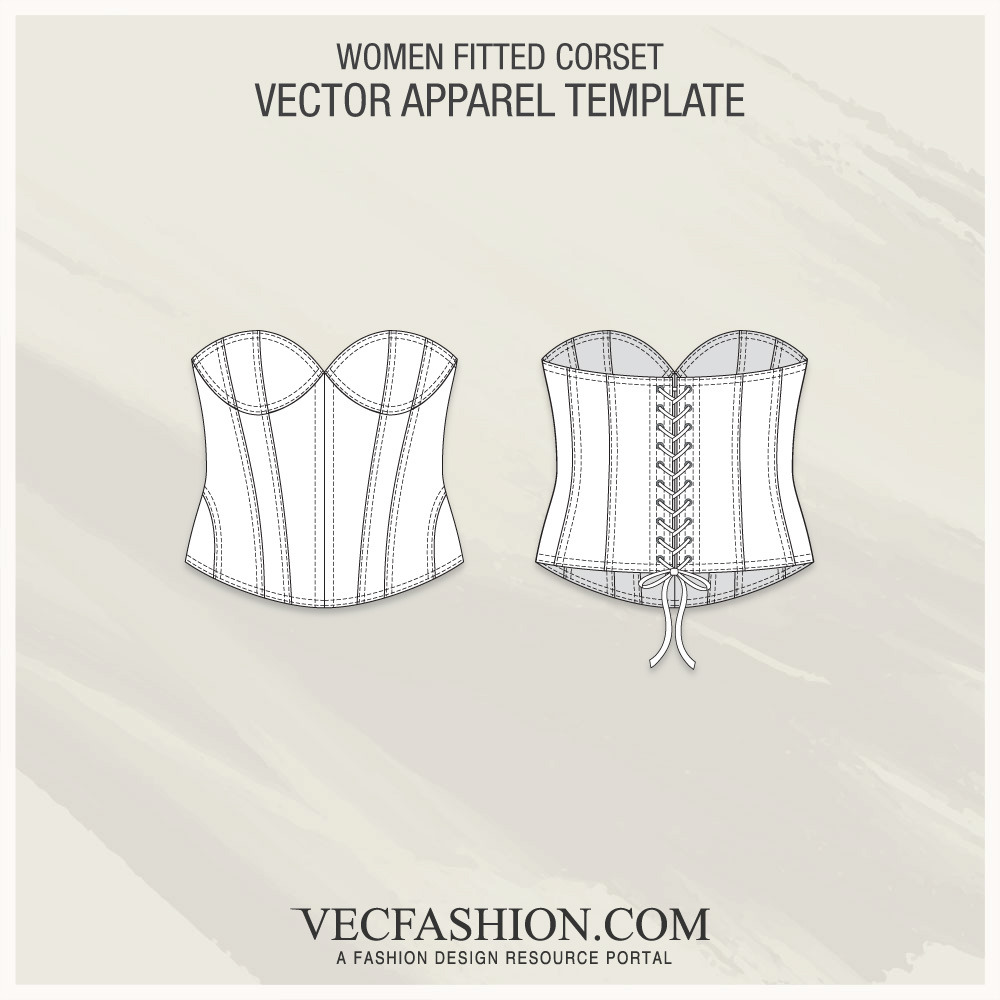 Women Fitted Corset  Illustrations ~ Creative Market