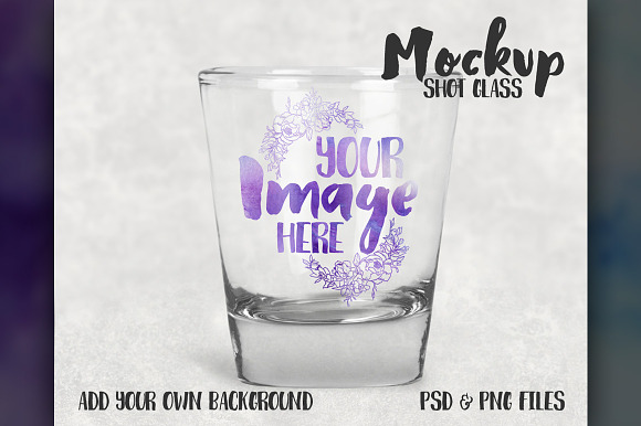 Download Shot Glass Mockup Creative Photoshop Templates Creative Market