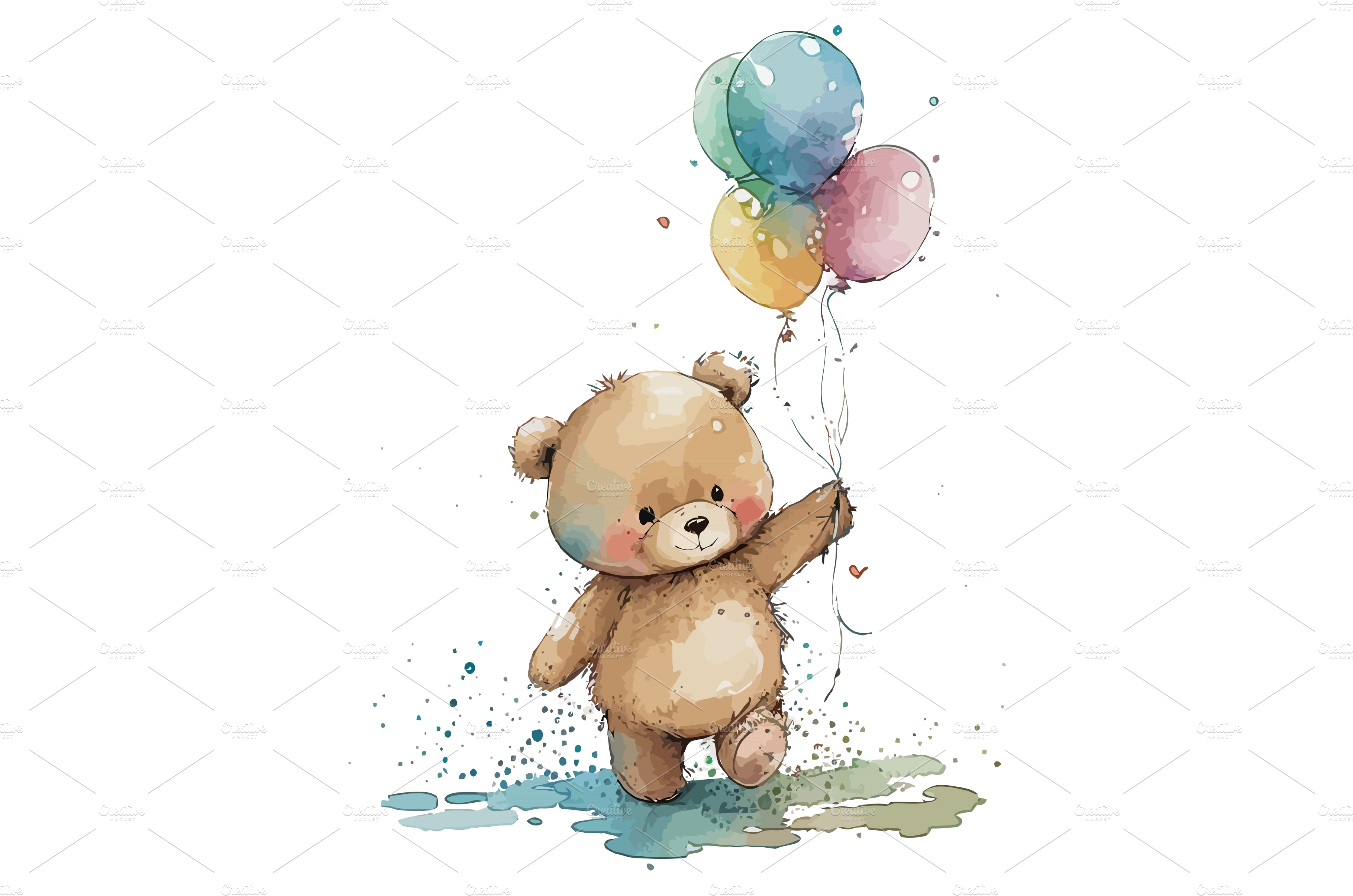 Teddy Bear with Kitchen Blender Stock Vector - Illustration of