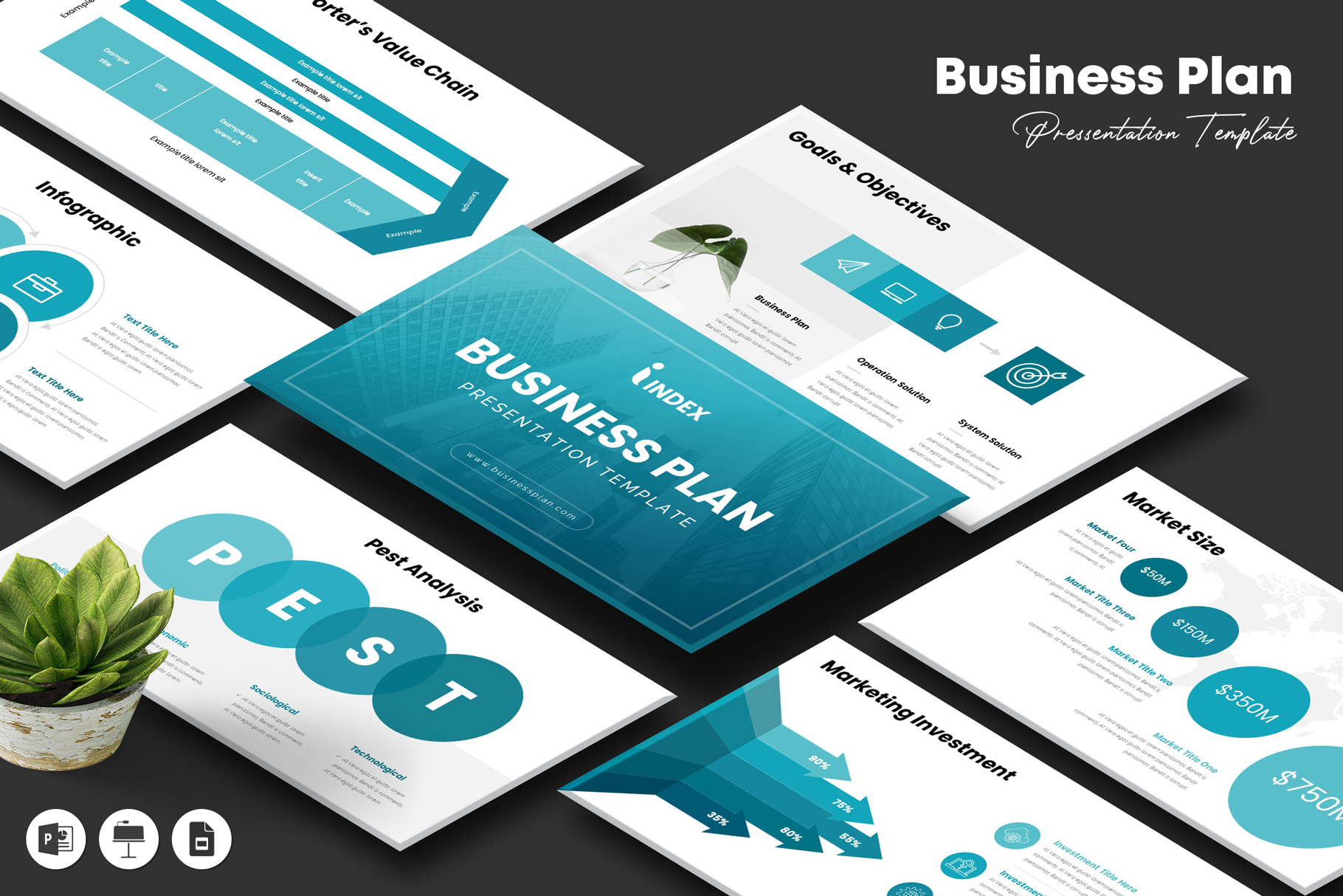 creative business plan powerpoint template