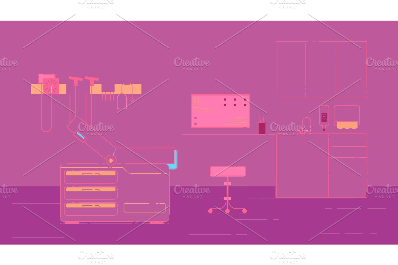 doctor-s-office-illustration-illustrator-graphics-creative-market