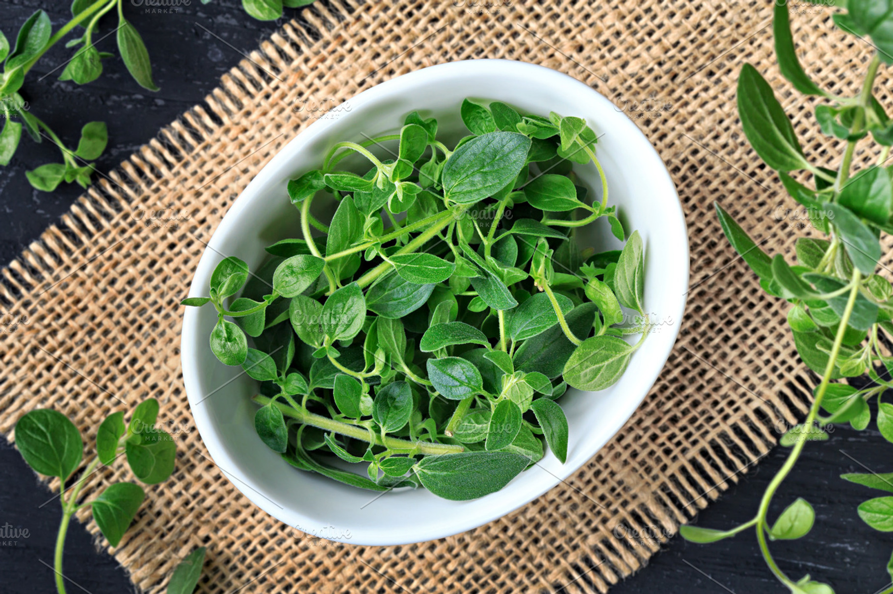 Fresh oregano leaves HighQuality Food Images Creative Market