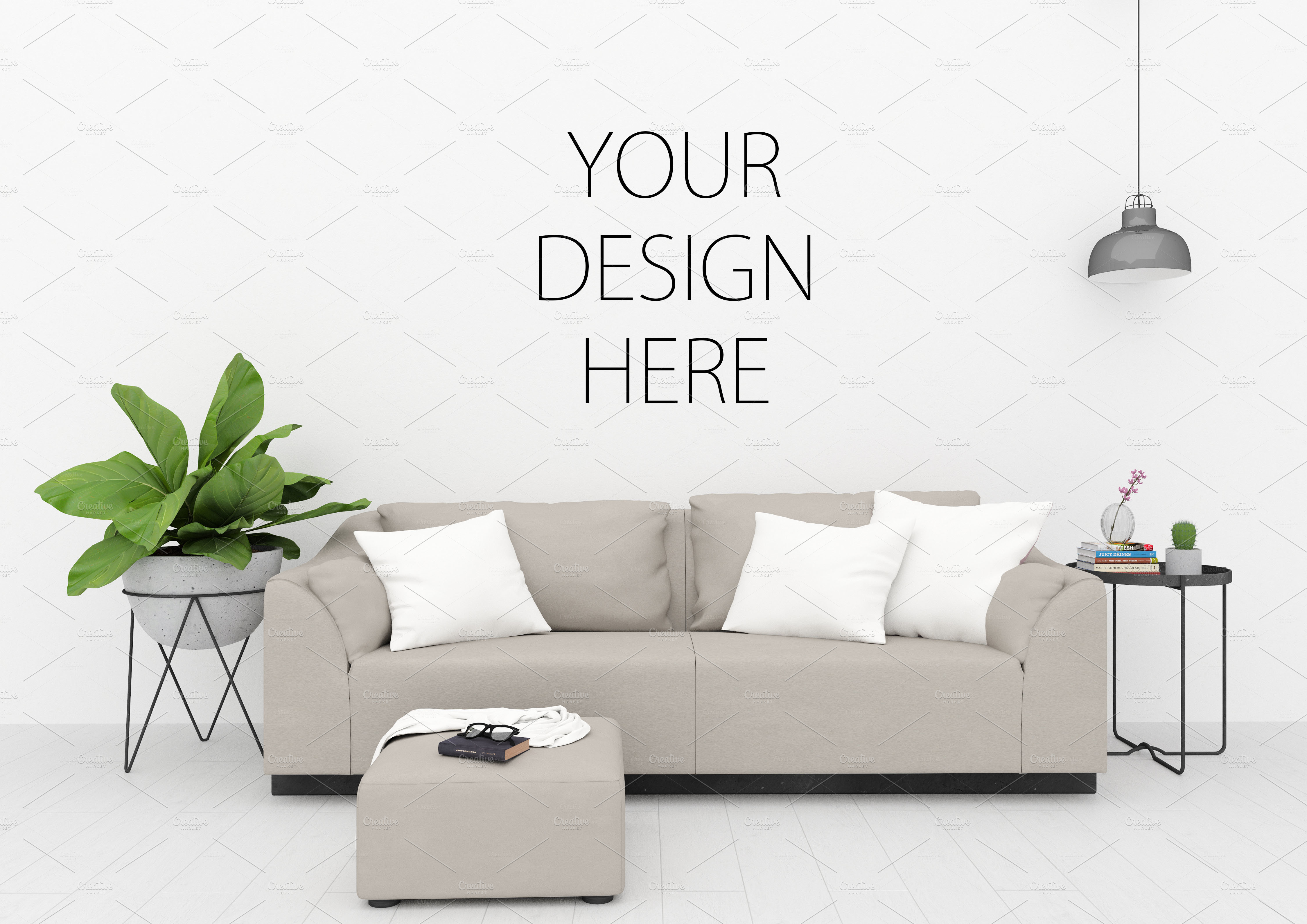 Download Interior Mockup Wall Art Mock Up Creative Photoshop Templates Creative Market Yellowimages Mockups