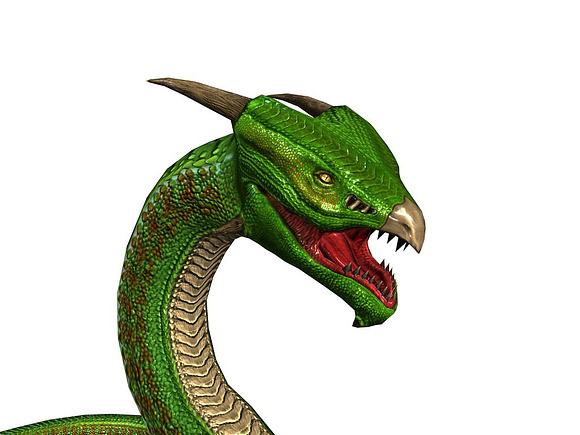 3DFoin - Fantasy Snake - Buy Royalty Free 3D model by 3DRT.com (@3DRT.com)  [209ed40]