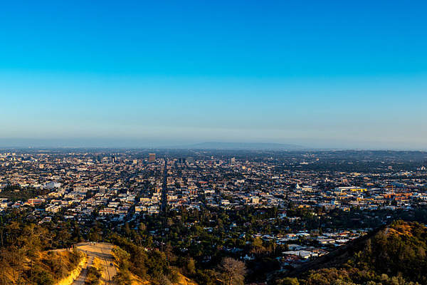 Los Angeles Panorama Containing Los Angeles California And Hollywood High Quality Architecture Stock Photos Creative Market