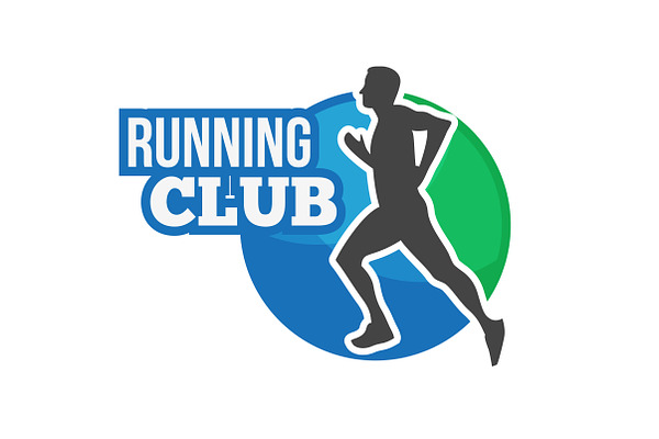 Marathon or Running club vector logo | Creative Illustrator Templates ...