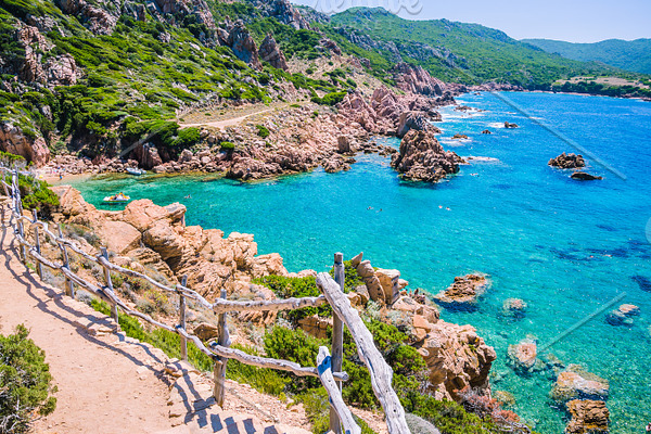 Stony walk path in costa paradiso sardinia italy featuring paradiso ...