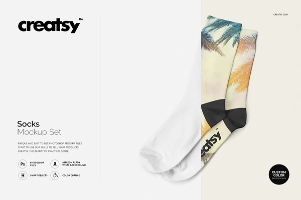 Download Socks Mockup Set Creative Photoshop Templates Creative Market PSD Mockup Templates