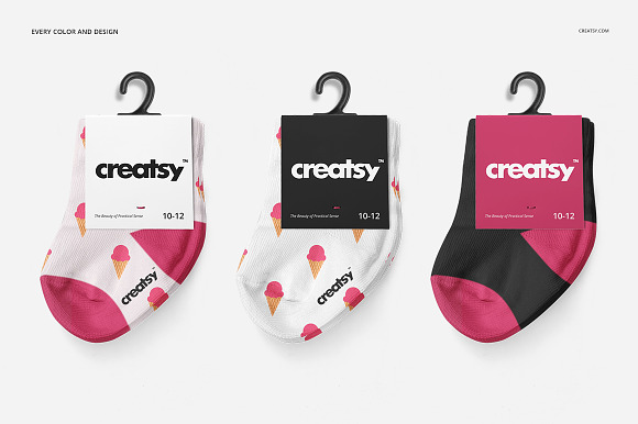 Download Baby Socks Mockup Set Creative Photoshop Templates Creative Market