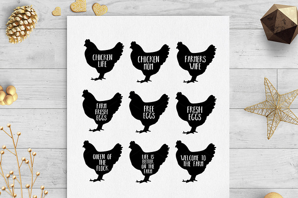 Download Chicken Farm Clip Art Svg Pre Designed Illustrator Graphics Creative Market PSD Mockup Templates