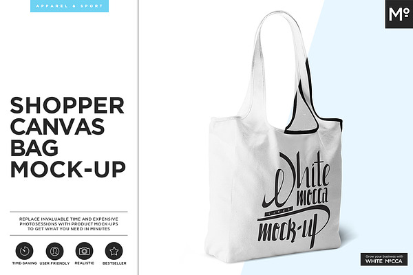 Shopper Canvas Bag Mock-up | Branding Mockups