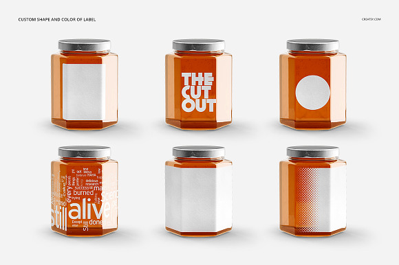 Download Honey Jar Mockup Set Creative Photoshop Templates Creative Market