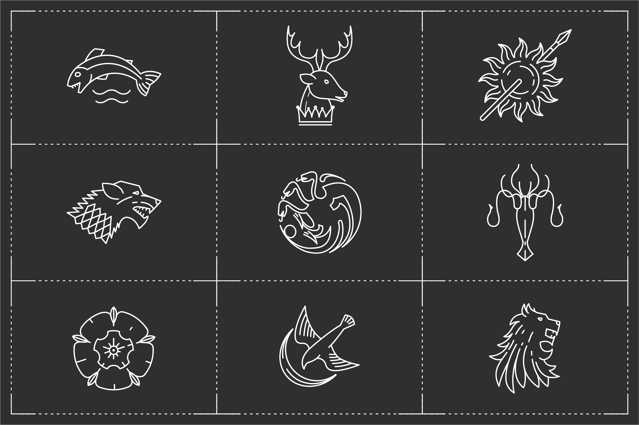 Stark Icon, Game Of Thrones Iconpack