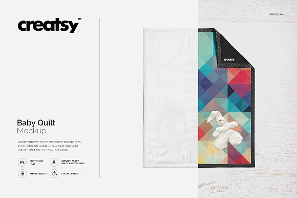 Download Baby Quilt Mockup Creative Photoshop Templates Creative Market