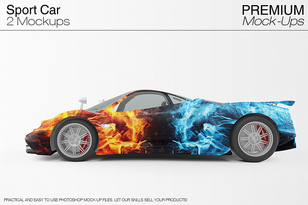 Download Sport Car Mockup | Creative Photoshop Templates ~ Creative ...