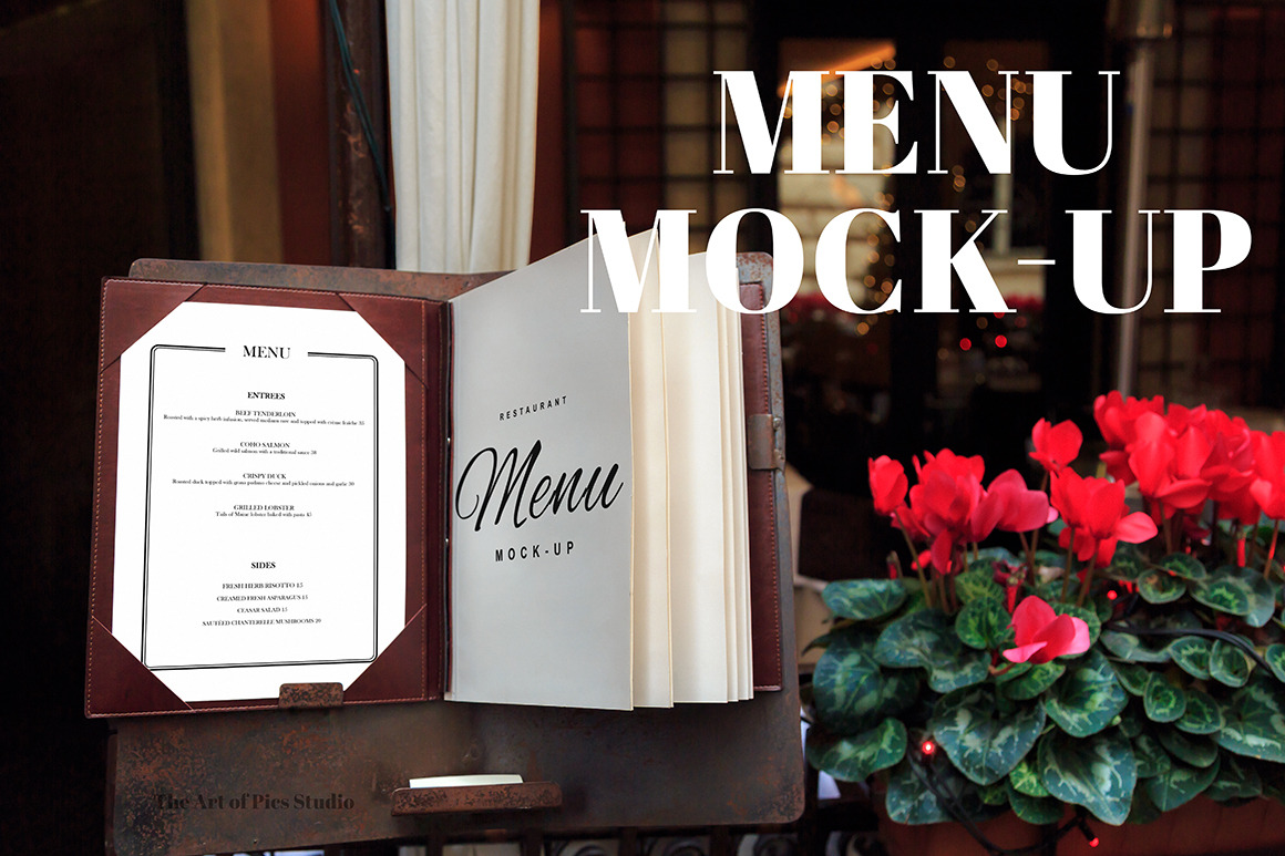 Download Restaurant Menu Mockup Creative Photoshop Templates Creative Market