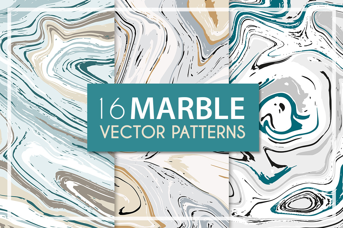 Vector marble patterns | Pre-Designed Illustrator Graphics ~ Creative